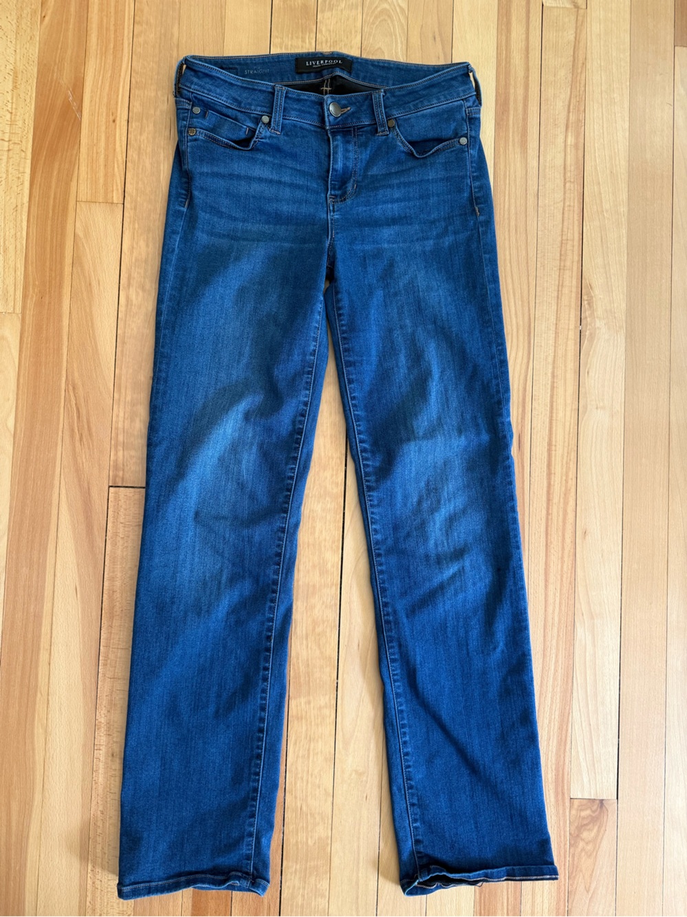 Liverpool Jeans Company Dark Blue Straight Leg Jeans